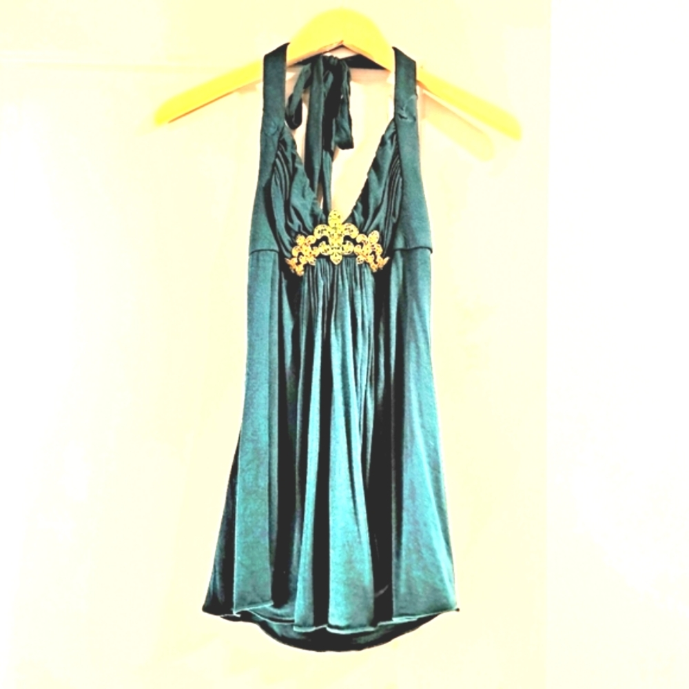 Authentic Sky Clothing Brand Top Emerald Green